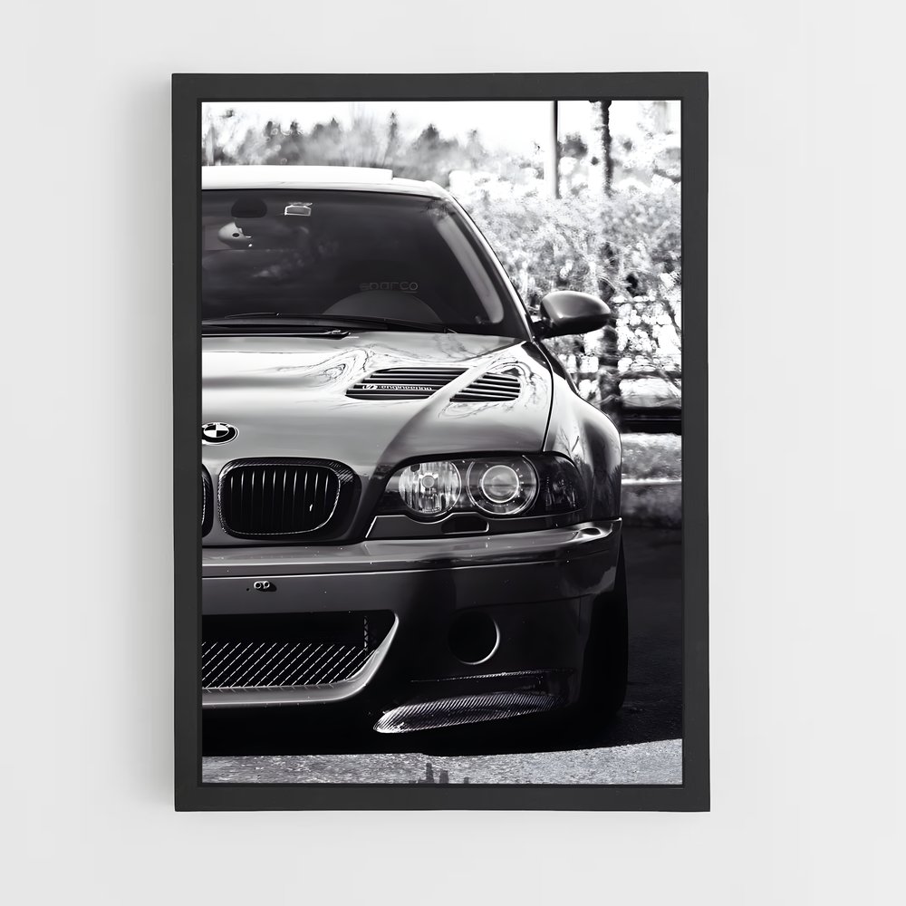Poster M3 Noir et Blanc – affiche BMW (vue 2)